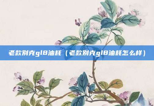 老款别克gl8油耗(老款别克gl8油耗怎么样)