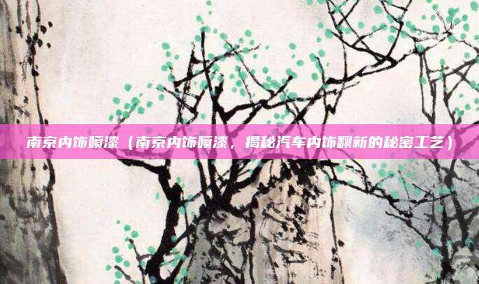 南京内饰喷漆(南京内饰喷漆,揭秘汽车内饰翻新的秘密工艺)
