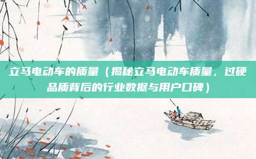 立马电动车的质量(揭秘立马电动车质量,过硬品质背后的行业数据与用户口碑)