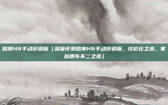 哈佛H6手动舒适版(深度评测哈佛H6手动舒适版,性价比之选,家庭用车不二之选)