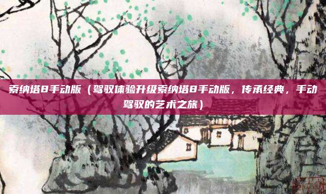 索纳塔8手动版(驾驭体验升级索纳塔8手动版,传承经典,手动驾驭的艺术之旅)