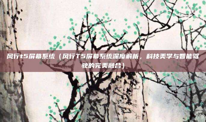 风行t5屏幕系统(风行T5屏幕系统深度解析,科技美学与智能驾驶的完美融合)