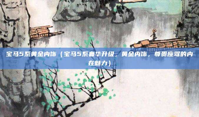 宝马5系黄金内饰(宝马5系奢华升级,黄金内饰,尊贵座驾的内在魅力)