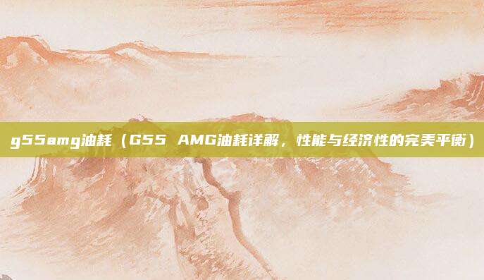 g55amg油耗(G55 AMG油耗详解,性能与经济性的完美平衡)