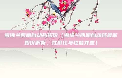 雪佛兰两厢自动挡报价(雪佛兰两厢自动挡最新报价解析,性价比与性能并重)