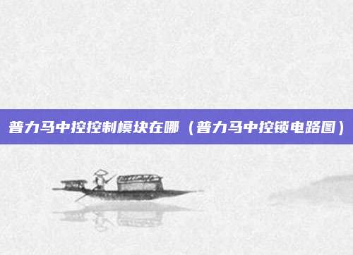 普力马中控控制模块在哪(普力马中控锁电路图)