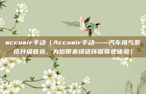 accuair手动（Accuair手动——汽车排气系统升级首选，为您带来绿色环保驾驶体验）