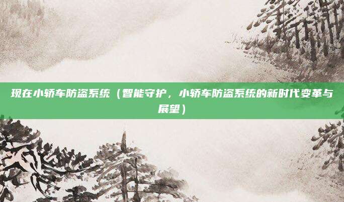现在小轿车防盗系统(智能守护,小轿车防盗系统的新时代变革与展望)