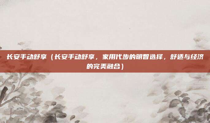 长安手动舒享(长安手动舒享,家用代步的明智选择,舒适与经济的完美融合)
