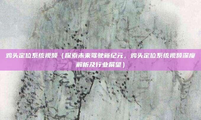 鸡头定位系统视频(探索未来驾驶新纪元,鸡头定位系统视频深度解析及行业展望)
