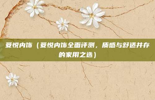 菱悦内饰(菱悦内饰全面评测,质感与舒适并存的家用之选)