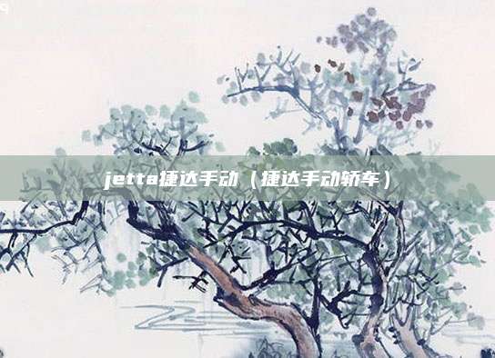 jetta捷达手动(捷达手动轿车)