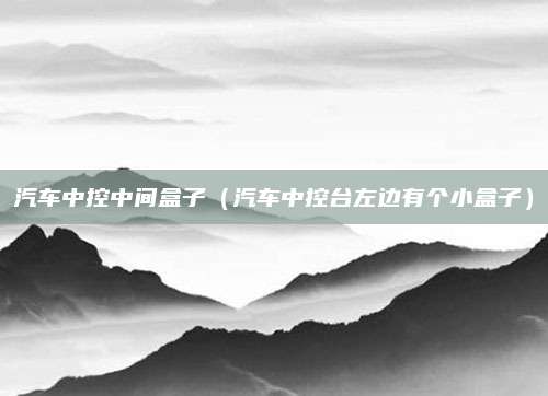 汽车中控中间盒子（汽车中控台左边有个小盒子）