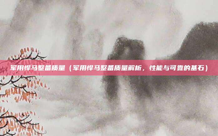 军用悍马整备质量(军用悍马整备质量解析,性能与可靠的基石)