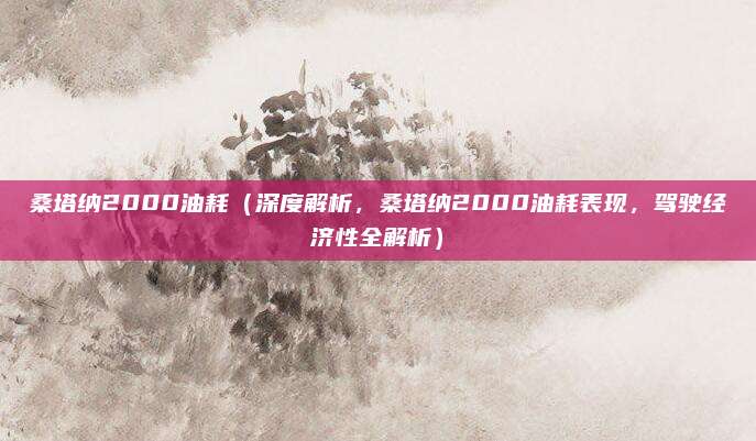 桑塔纳2000油耗(深度解析,桑塔纳2000油耗表现,驾驶经济性全解析)