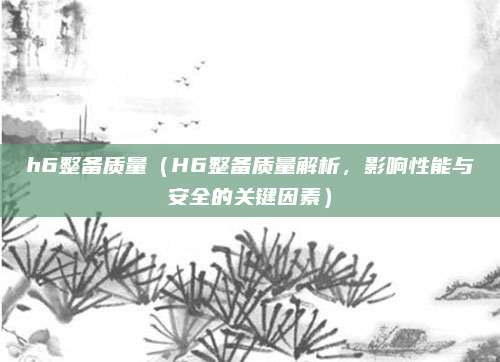 h6整备质量（H6整备质量解析，影响性能与安全的关键因素）