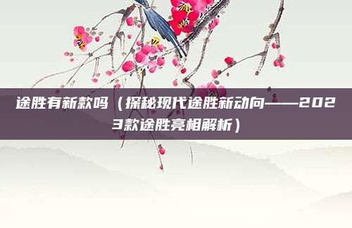 途胜有新款吗(探秘现代途胜新动向——2023款途胜亮相解析)