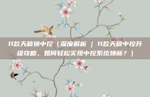11款天籁换中控(深度解析 | 11款天籁中控升级攻略,如何轻松实现中控系统焕新?)