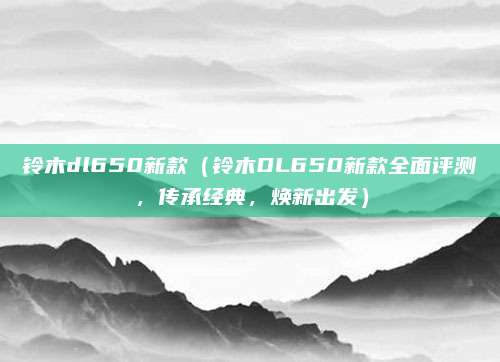 铃木dl650新款(铃木DL650新款全面评测,传承经典,焕新出发)