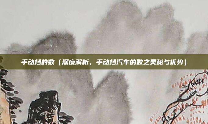 手动档的数(深度解析,手动档汽车的数之奥秘与优势)