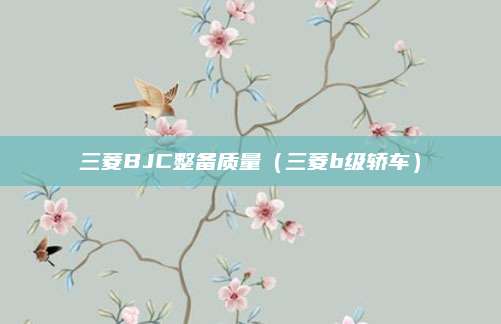 三菱BJC整备质量(三菱b级轿车)