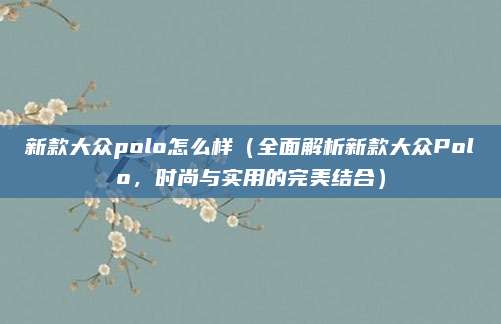 新款大众polo怎么样(全面解析新款大众Polo,时尚与实用的完美结合)