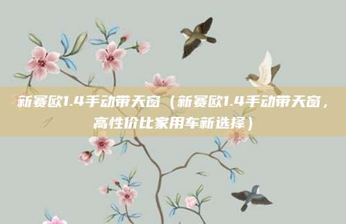 新赛欧1.4手动带天窗(新赛欧1.4手动带天窗,高性价比家用车新选择)