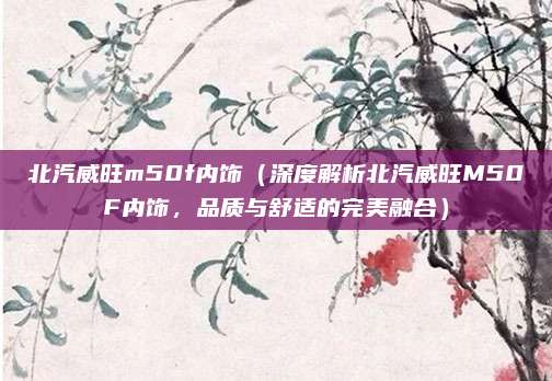北汽威旺m50f内饰(深度解析北汽威旺M50F内饰,品质与舒适的完美融合)