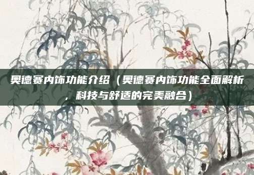 奥德赛内饰功能介绍(奥德赛内饰功能全面解析,科技与舒适的完美融合)