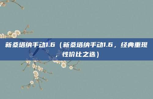 新桑塔纳手动1.6（新桑塔纳手动1.6，经典重现，性价比之选）