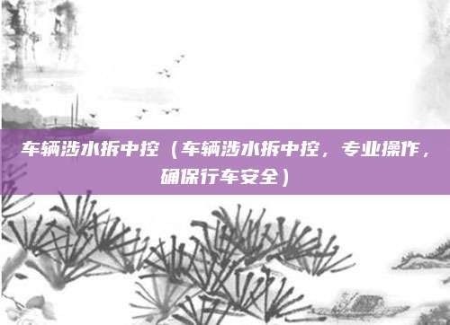 车辆涉水拆中控(车辆涉水拆中控,专业操作,确保行车安全)