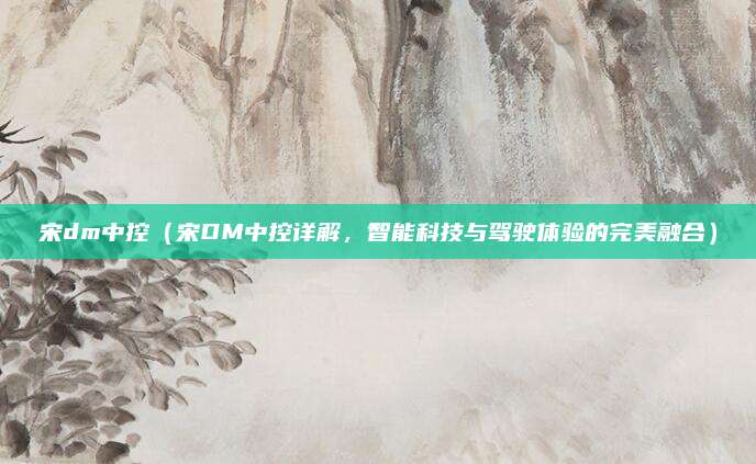宋dm中控（宋DM中控详解，智能科技与驾驶体验的完美融合）