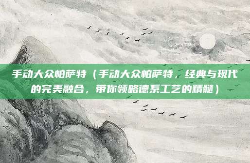 手动大众帕萨特(手动大众帕萨特,经典与现代的完美融合,带你领略德系工艺的精髓)
