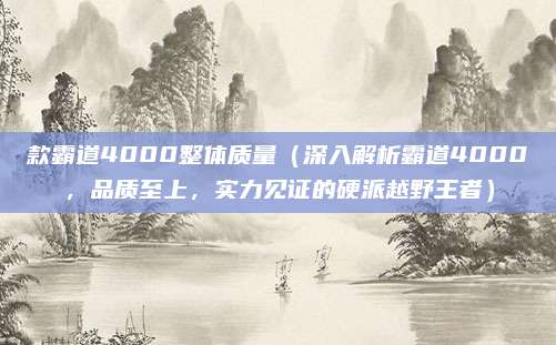 款霸道4000整体质量（深入解析霸道4000，品质至上，实力见证的硬派越野王者）