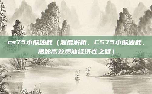 cs75小熊油耗（深度解析，CS75小熊油耗，揭秘高效燃油经济性之谜）