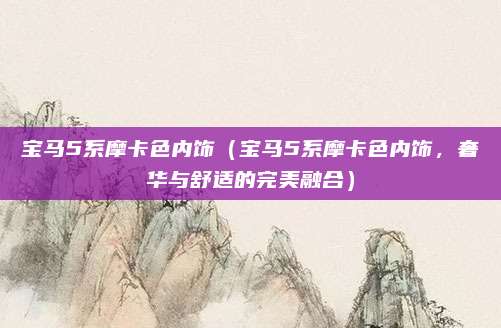宝马5系摩卡色内饰(宝马5系摩卡色内饰,奢华与舒适的完美融合)