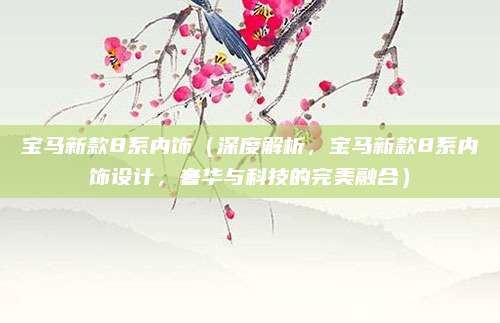 宝马新款8系内饰（深度解析，宝马新款8系内饰设计，奢华与科技的完美融合）
