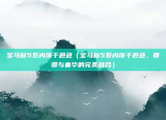 宝马新5系内饰干邑色（宝马新5系内饰干邑色，尊贵与奢华的完美融合）