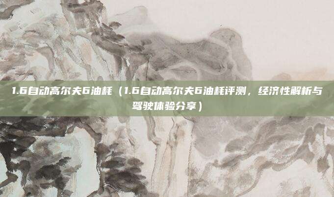 1.6自动高尔夫6油耗（1.6自动高尔夫6油耗评测，经济性解析与驾驶体验分享）
