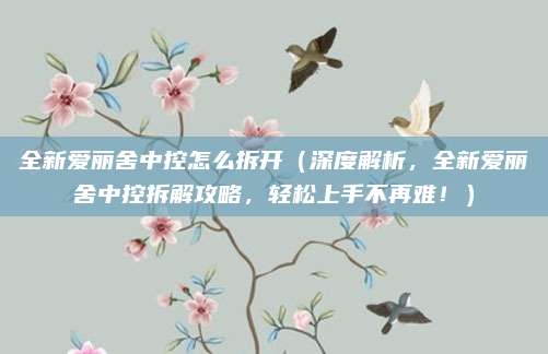 全新爱丽舍中控怎么拆开（深度解析，全新爱丽舍中控拆解攻略，轻松上手不再难！）