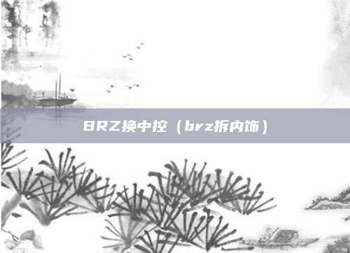 BRZ换中控(brz拆内饰)
