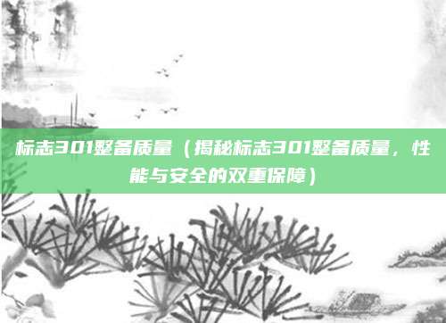 标志301整备质量(揭秘标志301整备质量,性能与安全的双重保障)