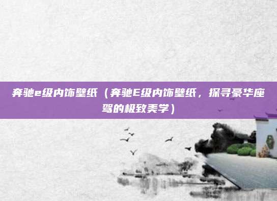 奔驰e级内饰壁纸(奔驰E级内饰壁纸,探寻豪华座驾的极致美学)
