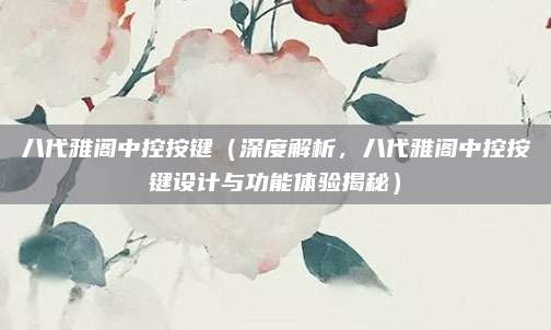 八代雅阁中控按键(深度解析,八代雅阁中控按键设计与功能体验揭秘)