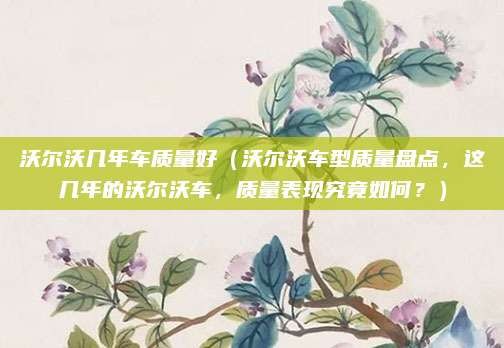 沃尔沃几年车质量好(沃尔沃车型质量盘点,这几年的沃尔沃车,质量表现究竟如何?)