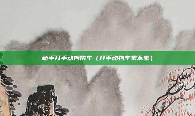 新手开手动挡伤车(开手动挡车累不累)