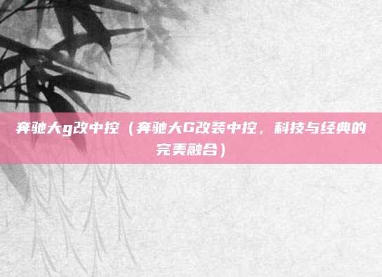 奔驰大g改中控(奔驰大G改装中控,科技与经典的完美融合)