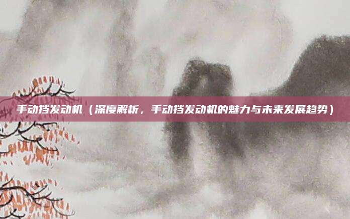 手动挡发动机(深度解析,手动挡发动机的魅力与未来发展趋势)