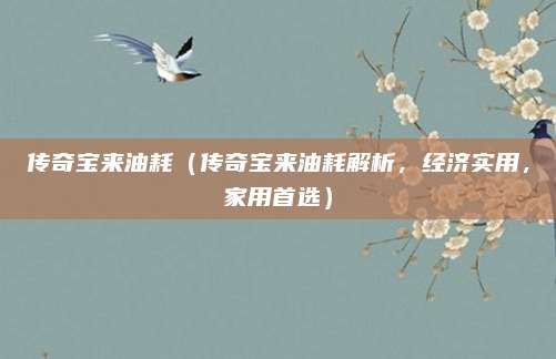 传奇宝来油耗(传奇宝来油耗解析,经济实用,家用首选)