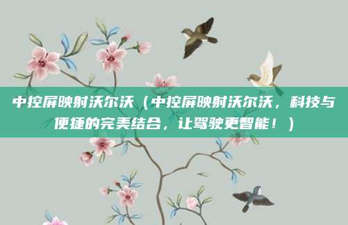 中控屏映射沃尔沃(中控屏映射沃尔沃,科技与便捷的完美结合,让驾驶更智能!)